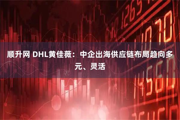 顺升网 DHL黄佳薇：中企出海供应链布局趋向多元、灵活